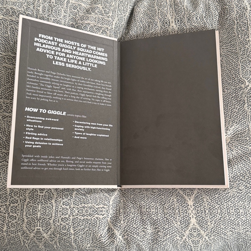 Hardcover book- How to Giggle by Hannah Berner and Paige Desorbo - Picture 3 of 6